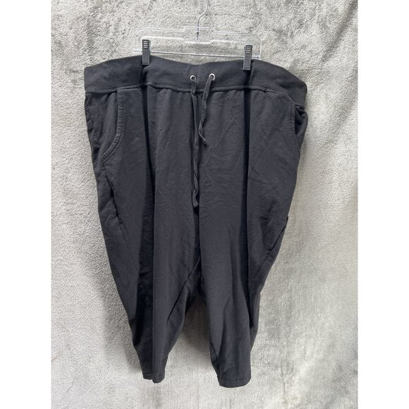Just My Size Women’s 4X 22W/24W Black Capri Pull On Stretch Casual Soft Elastic - Picture 1 of 3